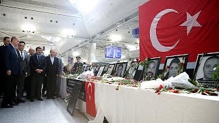 Watch Suspected Islamic State militants in court over Istanbul airport bombing Video