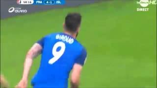Watch France-Islande 5-1 Giroud UEFA EURO 2016 Video