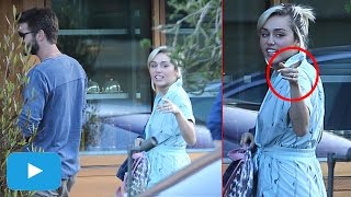 Watch Miley Cyrus Flashes THAT Ring On Engagement Finger At Soho House In Malibu With Liam Hemsworth Video