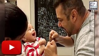Watch Salman Khan Sings 'Sultan' Song For Nephew Ahil Video
