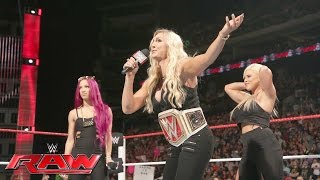 Watch Sasha Banks attempts to put Charlotte in her place: Raw, July 4, 2016 Video