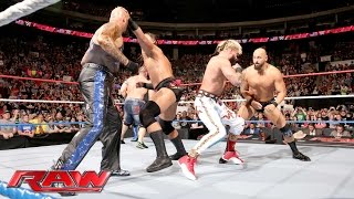 Watch Enzo Amore & Big Cass help John Cena even the odds against The Club: Raw, July 4, 2016 Video