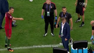 Watch EURO 2016 : Cristiano Ronaldo demande a Moutinho de tirer un penalty Video
