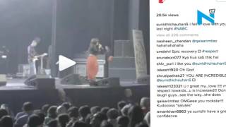 Watch What Sunidhi Chauhan did after a bad fall will shock you Video
