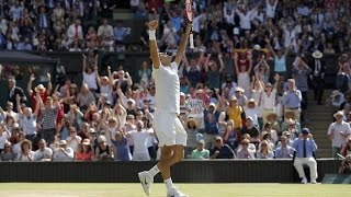 Watch Roger Federer Vs Cilic  Quarter Final Wimbledon 2016  ( 6-7  4-6  6-3  7-6  6-3 ) Match Video
