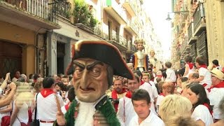 Watch Pamplona's streets fill with revellers for San Fermin festival Video
