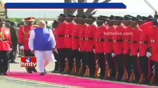 Watch PM Modi Reached Tanzania - Grand Welcome For PM Modi In Tanzania Video