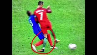 Watch CRISTIANO RONALDO FOUL EM-FINALE 2016 PORTUGAL vs FRANCE UEFA EURO 2016 Video