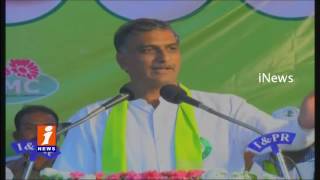 Watch Telangana Minister Harish Rao Speech - Haritha Haram Plantation Program - iNews Video
