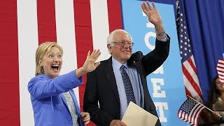 Watch Sanders backs Clinton to be next US president Video