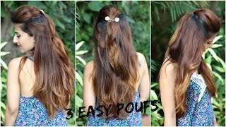 Watch How To : Create The Perfect Pouf In 1 Minute|No Teasing, No Hairspray, No Back Combing|Tips & Tricks Video