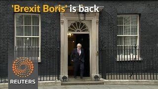 Watch UK Brexit boss Johnson makes light of French and German crticism Video