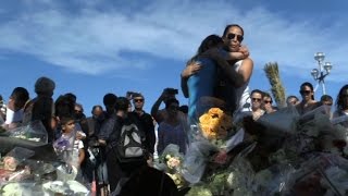 Watch Nice residents gather near site of attack to pay tribute Video