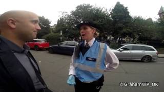 Watch Class War March to Boris Johnson's House - Protester Kicks me, Police lady says time to go Video