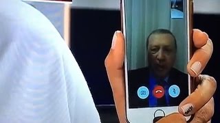 Watch Turkey president uses FaceTime App to reach out to people Video