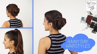 Watch 3 Easy Hairstyles For A Rainy Day  No Heat Required Video