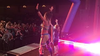 Watch Bayley recreates her entrance with a huge fan: July 15, 2016 Video