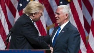 Watch Trump highlights differences between Pence and Clinton Video