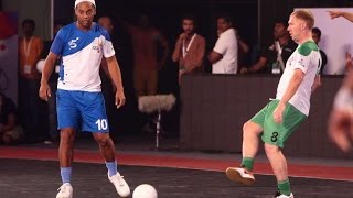 Watch Premier Futsal 2016 Ronaldinho 5 Goals - Goa vs Bangaluru 7-2 Goal Video