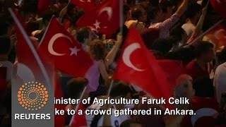 Watch Turks rally in support of President Erdogan Video