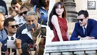 Watch Jamie Dornan & Dakota Johnson MOBBED By Fans | Fifty Shades Darker Video