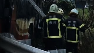 Watch Dozens Killed in Taiwan Bus Crash Video
