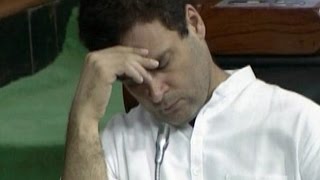 Watch Rahul Gandhi makes hat-trick, dozes off during debate this year too Video