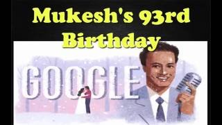 Watch Mukesh,Mukesh's 93rd birthday Video