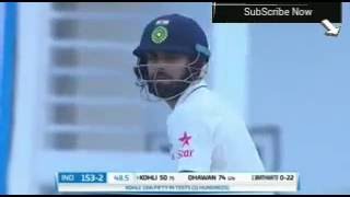 Watch India vs West Indies 2016 1st Test Day 1 , Virat Kohli 143* of 197 balls Video