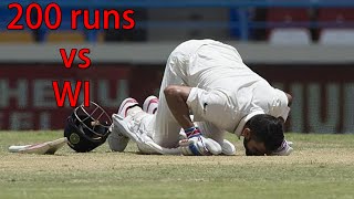 Watch Ind vs WI 1st Test - Virat Kohli 200 runs Video