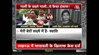 Watch Dayashankar Singh's Mother Files Complaint Against Mayawati Video