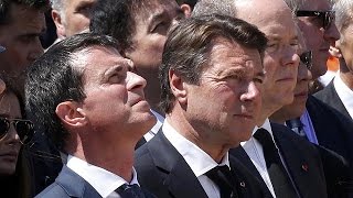 Watch French leaders jeered during tribute to Nice victims Video