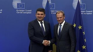 Watch Ukrainian PM Volodymyr Groysman: EU should not forget about Ukraine Video