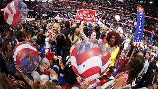 Watch Delegates enthused by Donald Trump's speech but not everyone is happy Video