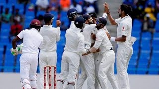 Watch India vs West Indies: India wins first test against West Indies Video