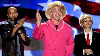 Watch Victoria Justice & John Cena Dress Up as Donald Trump & Hillary Clinton Video