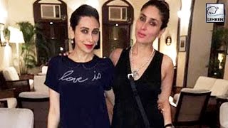 Watch Karisma Kapoor Pampers PREGNANT Kareena Kapoor Video