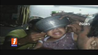 Watch Child Head got Stuck in Aluminium Bowl | Kothagudem | Khammam | iNews Video