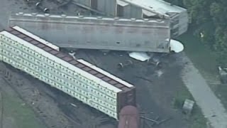 Watch Train Derails in Ky., Shelter-In-Place Ordered Video