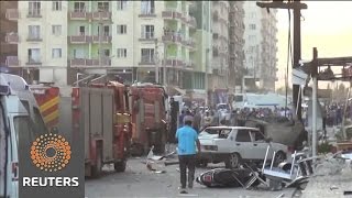 Watch Sources: bomb attacks, cross-border fire kill 13 in southeast Turkey Video