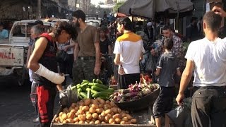 Watch Rebels bring fresh food to besieged eastern Aleppo Video