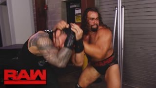 Watch Rusev ambushes Roman Reigns backstage: Raw, Aug. 15, 2016 Video