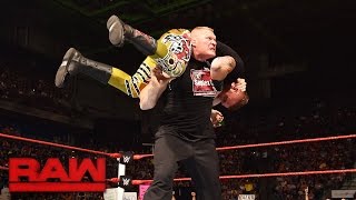 Watch Brock Lesnar takes Heath Slater to Suplex City: Raw, Aug. 15, 2016 Video