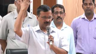 Watch Delhi CM Arvind kejriwal Addresses the Labourers regarding Minimum Wage Rise Video