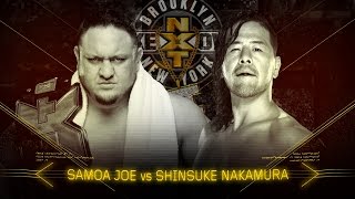 Watch Samoa Joe and Shinsuke Nakamura's rivalry reaches its boiling point at NXT TakeOver: Brooklyn Video
