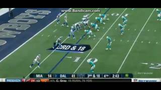 Watch Miami Dolphins vs Dallas Cowboys Preseason 2016 Defense 1st team looked like Shit Video