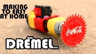 Watch How To Make Mini Dremel Tool Using Battery And Cool Drink Cap - Dremel Tool Video