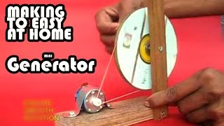 Watch How to Make a MIni Generator at Home - Hand Made Generator Video