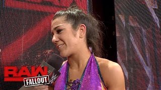 Watch Bayley reflects on her debut night on Raw: Raw Fallout, Aug. 22, 2016 Video