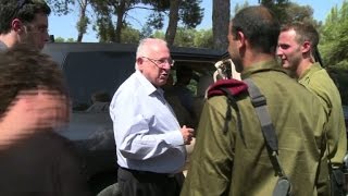 Watch Israeli President Rivlin visits Israel-Gaza border Video